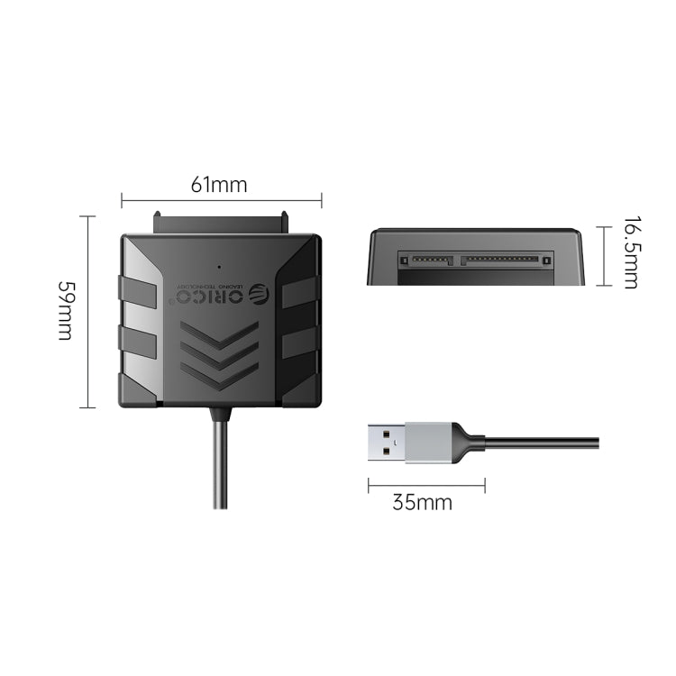 Sandsberg | ORICO UTS1 USB 3.0 2,5-Zoll SATA HDD-Adapter mit Silikonhülle, Kabellänge: 1 m