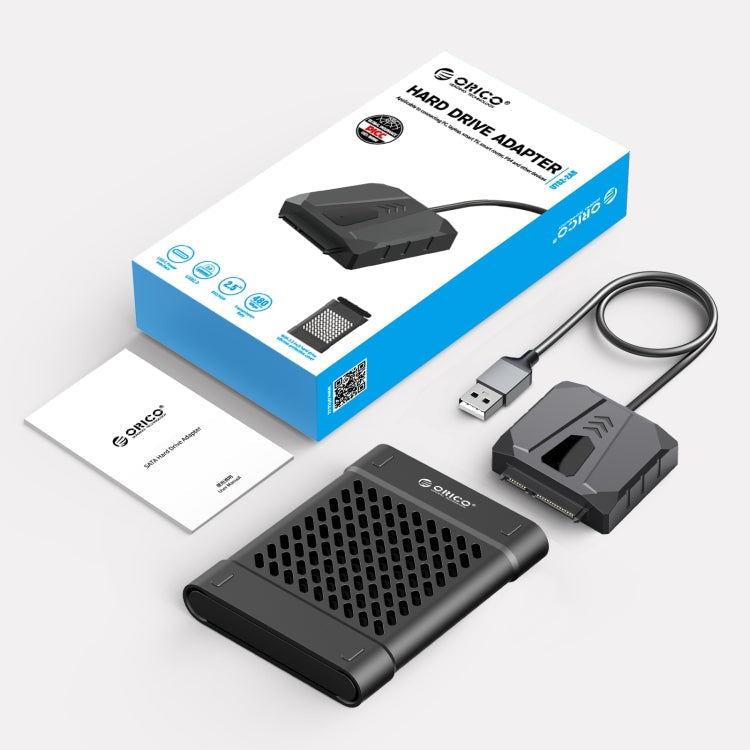 Sandsberg | ORICO UTS2 USB 2.0 2.5-Zoll SATA HDD-Adapter mit Silikonhülle, Kabellänge: 1m