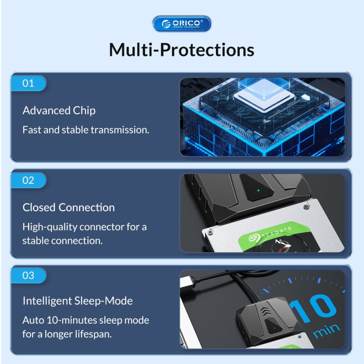 Sandsberg | ORICO UTS2 USB 3.0 2.5-Zoll SATA HDD Adapter, Kabeltyp: 1m