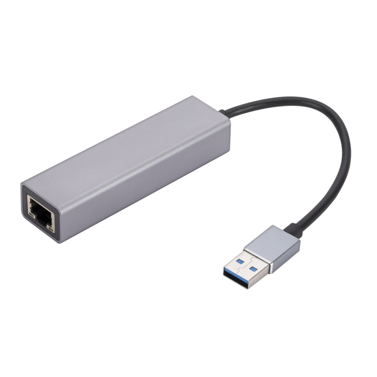 Sandsberg | SL-030 USB zu Gigabit Ethernet RJ45 & 3 x USB 3.0 Adapter Konverter HUB(Grau)