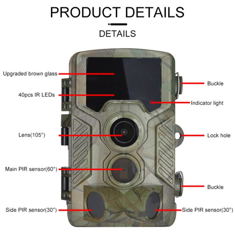 Sandsberg | H881 21 Mega Pixel 2.4 Zoll TFT Bildschirm Jagd Trail Kamera