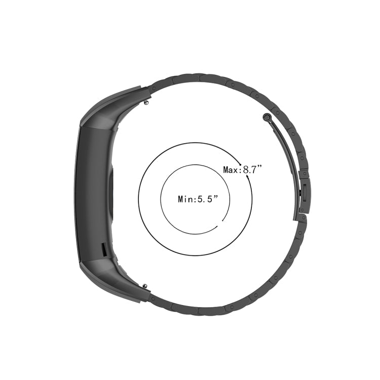 Sandsberg | Für Huawei Honor Band 4 (CRS-B19) / Honor Band 5 (CRS-B19S) Drei Perlen Stahl Handgelenkband Uhrband (Rosa Pink)
