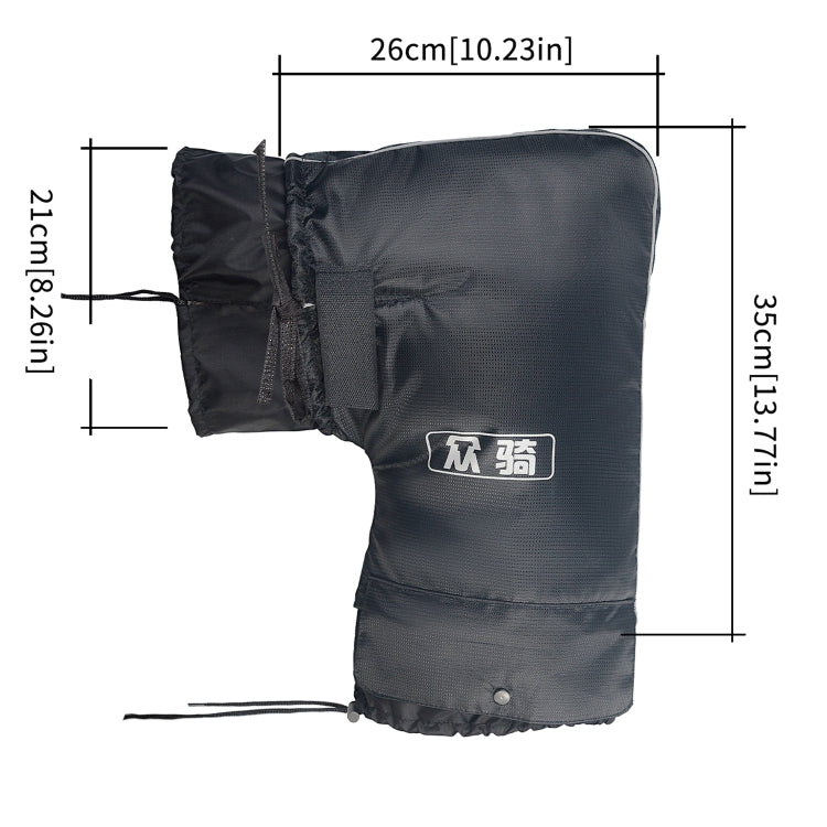 Sandsberg | CS-1780A1 Winter Fleece Verdickte Warme Außen Motorrad Handschuhe, Stil:Big Mouth Version