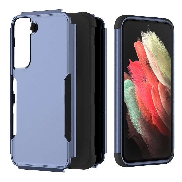 Sandsberg | Für Samsung Galaxy S23 5G TPU + PC Stoßfeste Telefonhülle (Königsblau + Schwarz)