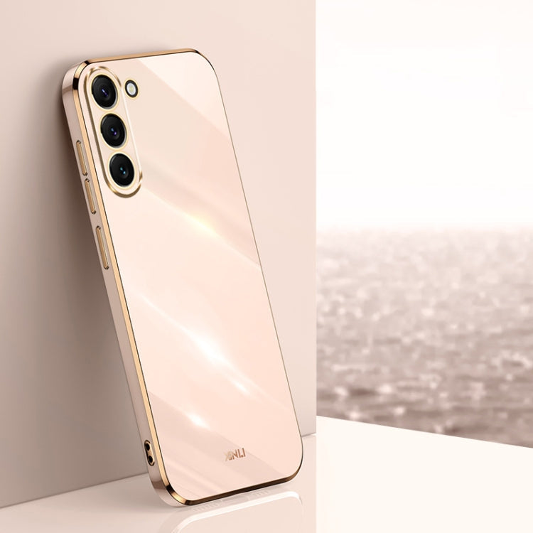 Sandsberg | Für Samsung Galaxy S23 5G XINLI Gerade Kante 6D Elektroplattierung TPU Handyhülle (Rosa)