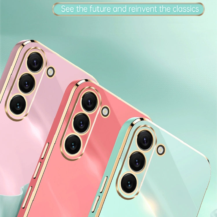 Sandsberg | Für Samsung Galaxy S23 5G XINLI Gerade Kante 6D Elektroplattierung TPU Handyhülle (Rosa)