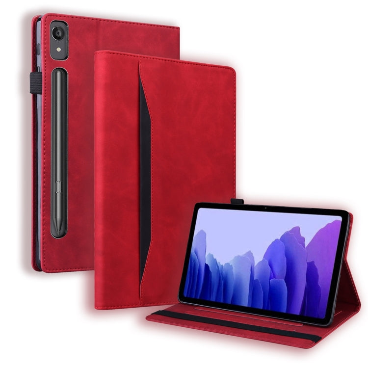 Sandsberg | Für Lenovo Tab P11 Pro Gen 2 Business Stoßfeste Horizontale Flip-Leder-Tablet-Hülle (Rot)