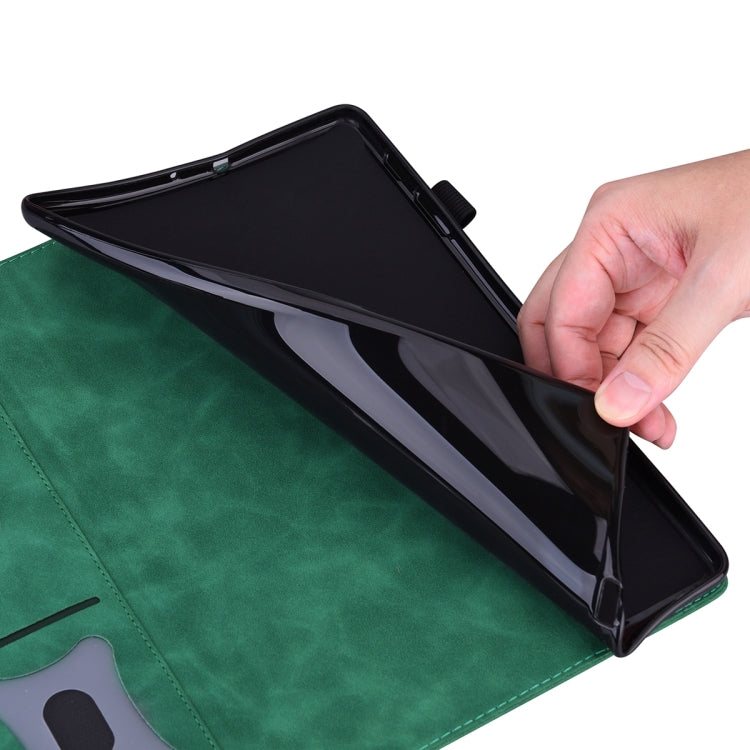 Sandsberg | Für Lenovo Tab P11 Pro Gen 2 Business Stoßsichere Horizontale Flip Leder Tablet Hülle (Grün)