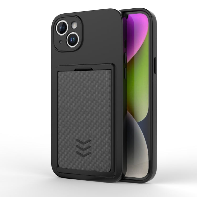 Für iPhone 14 Magic Cards Box TPU + PC Handyhülle (Schwarz)