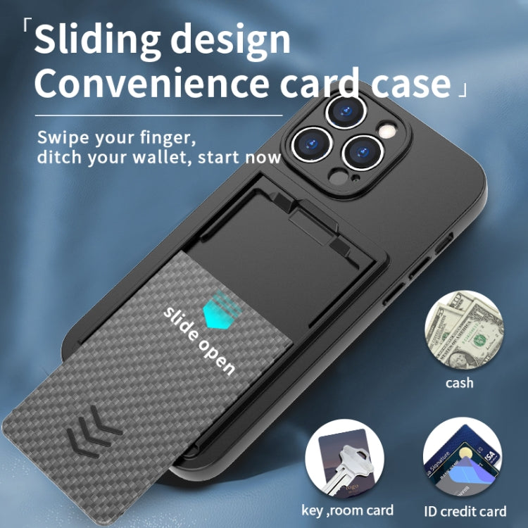 Für iPhone 14 Magic Cards Box TPU + PC Handyhülle (Schwarz)