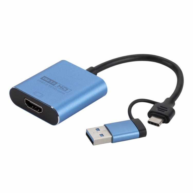 Sandsberg | V05B USB + USB-C / Type-C zu HDMI Adapter Kabel