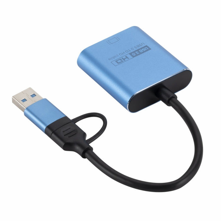 Sandsberg | V05B USB + USB-C / Type-C zu HDMI Adapter Kabel