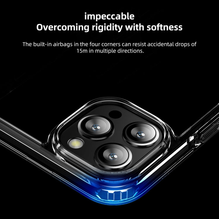 Sandsberg | Für iPhone 15 Pro Ice Crystal Transparent PC + TPU Handyhülle (Schwarz)