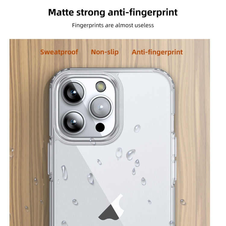 Sandsberg | Für iPhone 15 Pro Ice Crystal Transparent PC + TPU Handyhülle (Schwarz)
