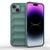 Für iPhone 15 Plus Magic Shield TPU + Flanell-Handyhülle (Dunkelgrün)