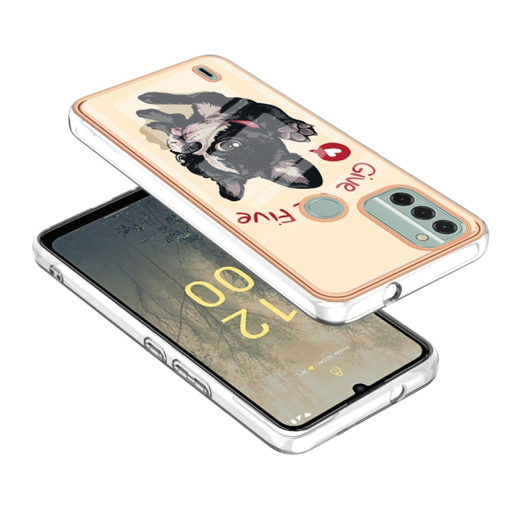 Sandsberg | Für Nokia C31 Elektronik-Marmor Dual-Seiten IMD Handyhülle (Lucky Dog)