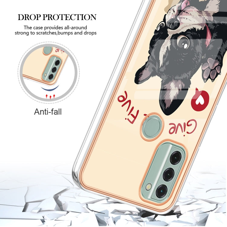 Sandsberg | Für Nokia C31 Elektronik-Marmor Dual-Seiten IMD Handyhülle (Lucky Dog)