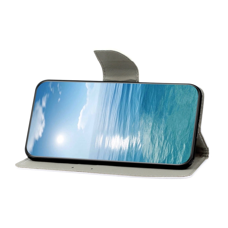Für iPhone 15 Plus 3D farbige Zeichnung Flip Leder Handyhülle (Stern Katze)