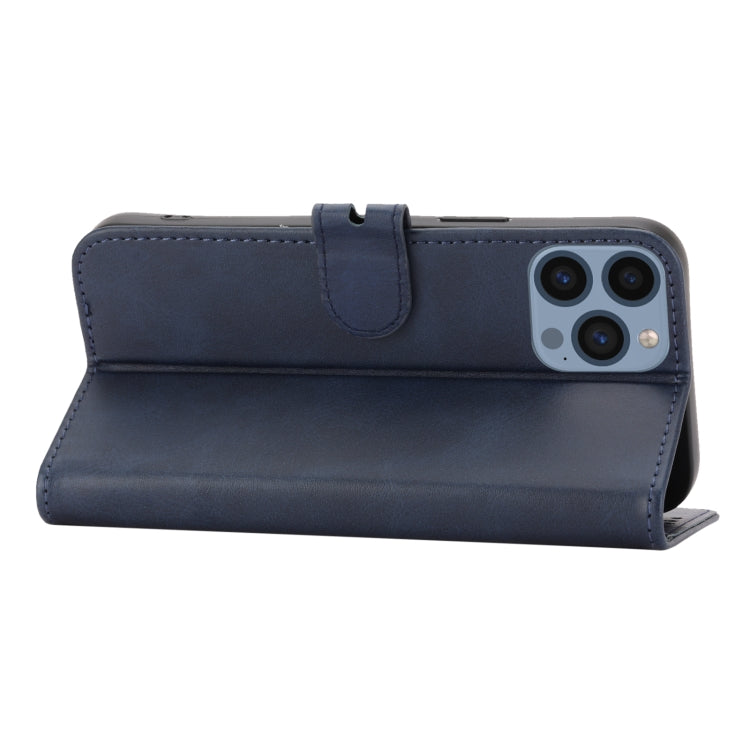 Sandsberg | Für iPhone 15 Pro Max Prägung Happy Cat Muster Flip Leder Handyhülle (Blau)