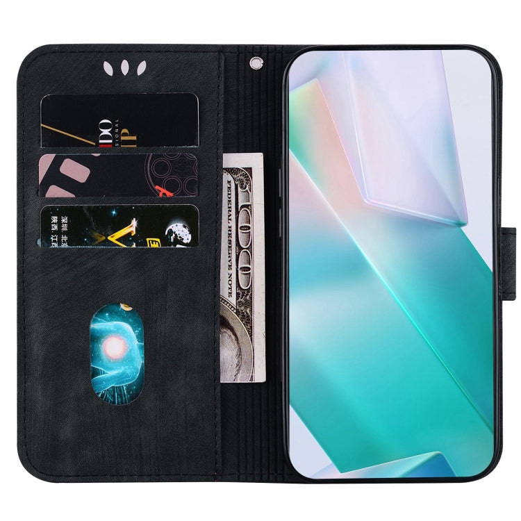 Sandsberg | Für Samsung Galaxy S23 5G Kleine Tiger Prägeleder Handyhülle (Schwarz)