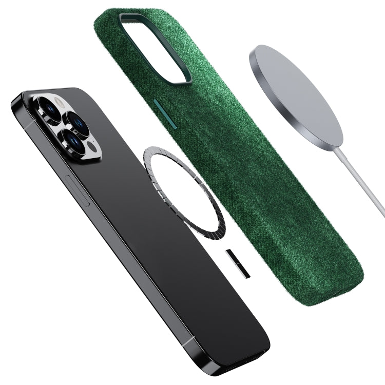 Für iPhone 14 Turn Fur Magsafe Magnetische Telefonhülle (Grau)