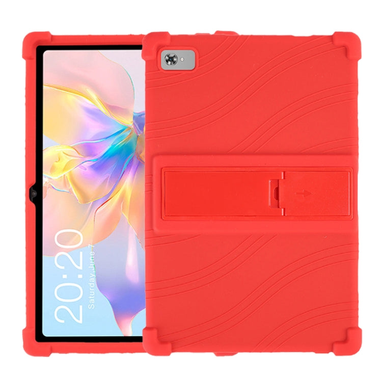 Sandsberg | Für Teclast P40 HD Stoßfeste Silikon Tablet Schutzhülle mit Halter (Rot)