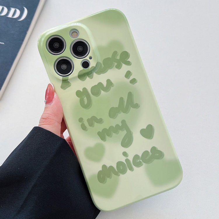 Sandsberg | Für iPhone 15 Pro Max PC Handyhülle (Grüner Text)