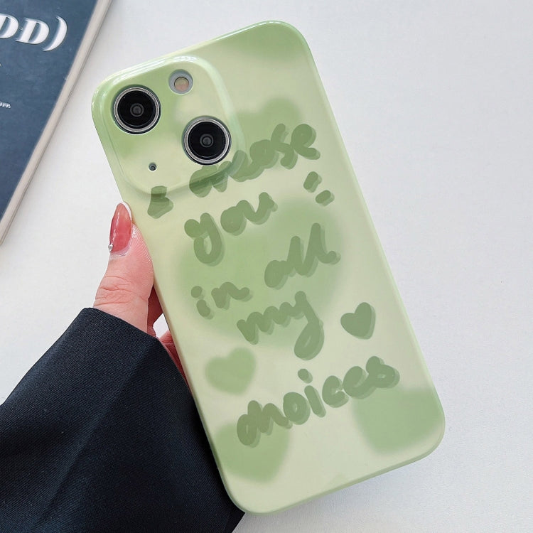 Sandsberg | Für iPhone 15 Plus PC Handyhülle (Grüner Text)