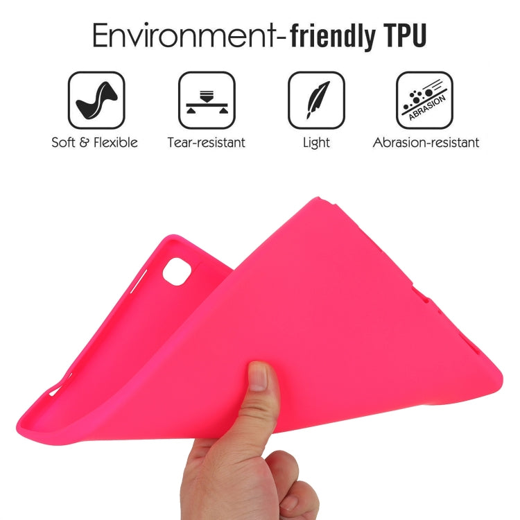 Sandsberg | Für Samsung Galaxy Tab S7 / S8 Öl Spray Hautfreundliche TPU Tablet Hülle (Rosa Rot)