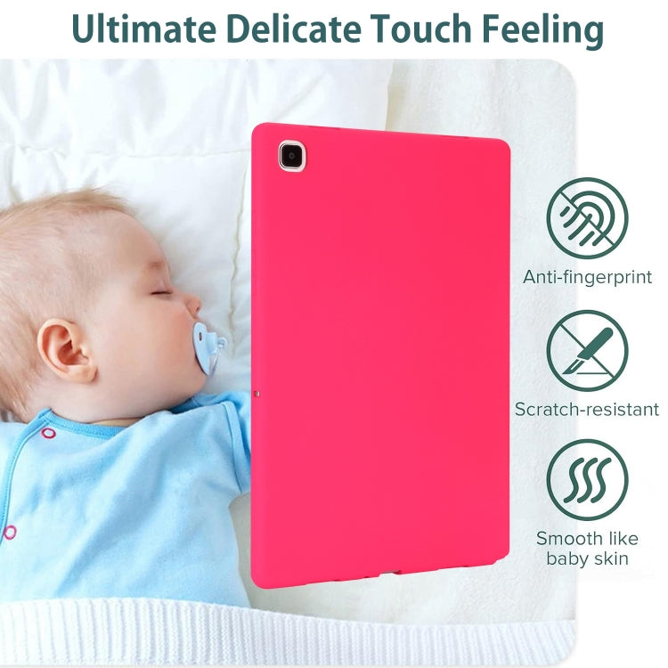 Sandsberg | Für Samsung Galaxy Tab S7 / S8 Öl Spray Hautfreundliche TPU Tablet Hülle (Rosa Rot)