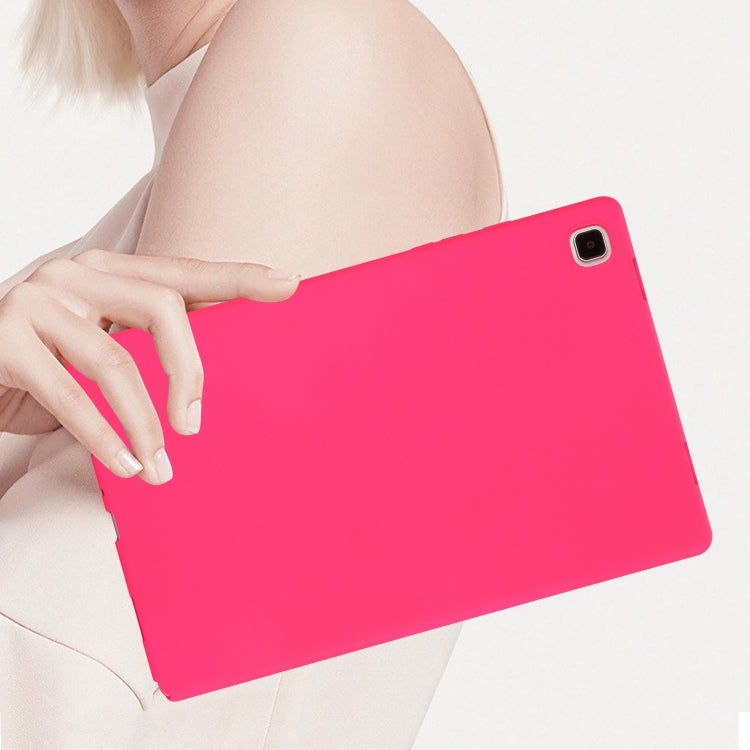 Sandsberg | Für Samsung Galaxy Tab S7 / S8 Öl Spray Hautfreundliche TPU Tablet Hülle (Rosa Rot)