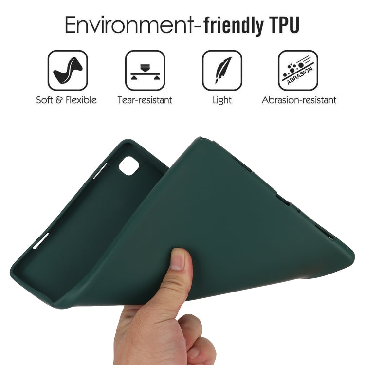Sandsberg | Für Samsung Galaxy Tab S7 / S8 Öl Spray Hautfreundliche TPU Tablet-Hülle (Dunkelgrün)