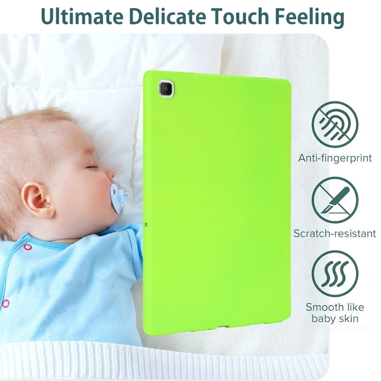 Sandsberg | Für Samsung Galaxy Tab S7 / S8 Öl Spray Hautfreundliche TPU Tablet Hülle (Fluoreszierendes Grün)