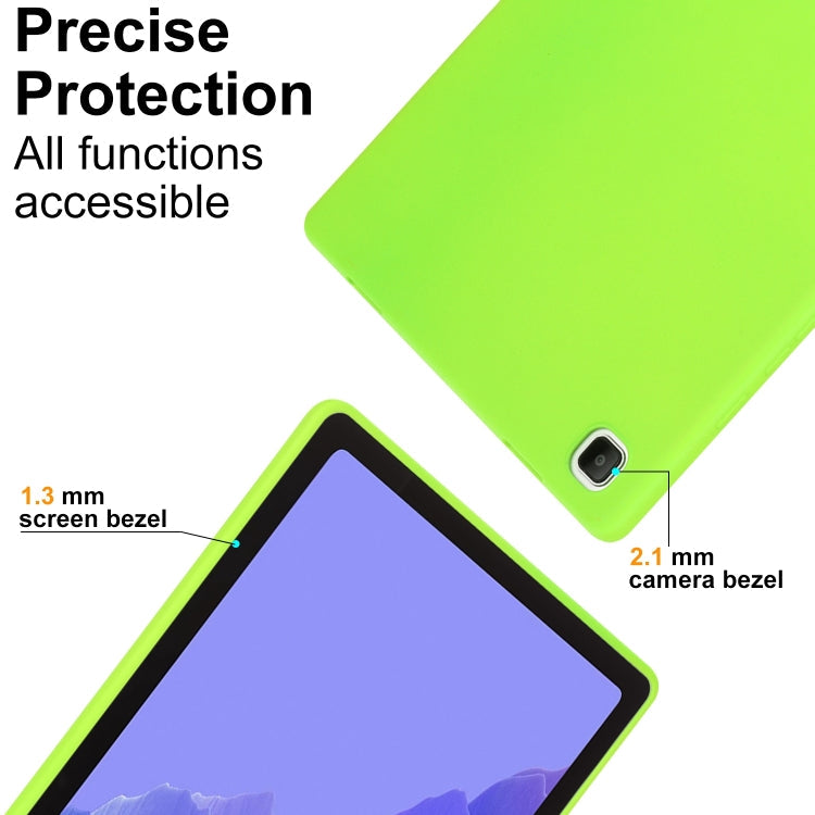 Sandsberg | Für Samsung Galaxy Tab S7 / S8 Öl Spray Hautfreundliche TPU Tablet Hülle (Fluoreszierendes Grün)