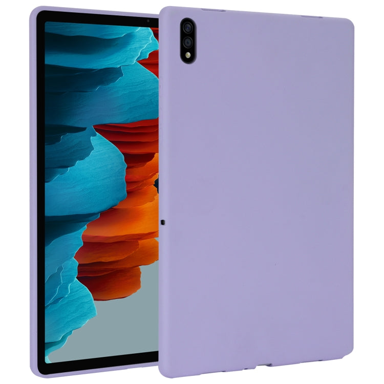 Sandsberg | Für Samsung Galaxy Tab S7 / S8 Öl Spray Hautfreundliche TPU Tablet Hülle (Lila)