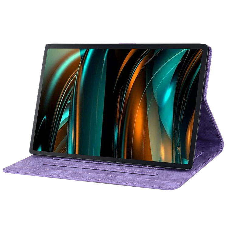 Sandsberg | Für Lenovo Tab M11 / Xiaoxin Pad 11 2024 Cartoon Sakura Cat Prägeleder Tablet-Hülle (Lila)