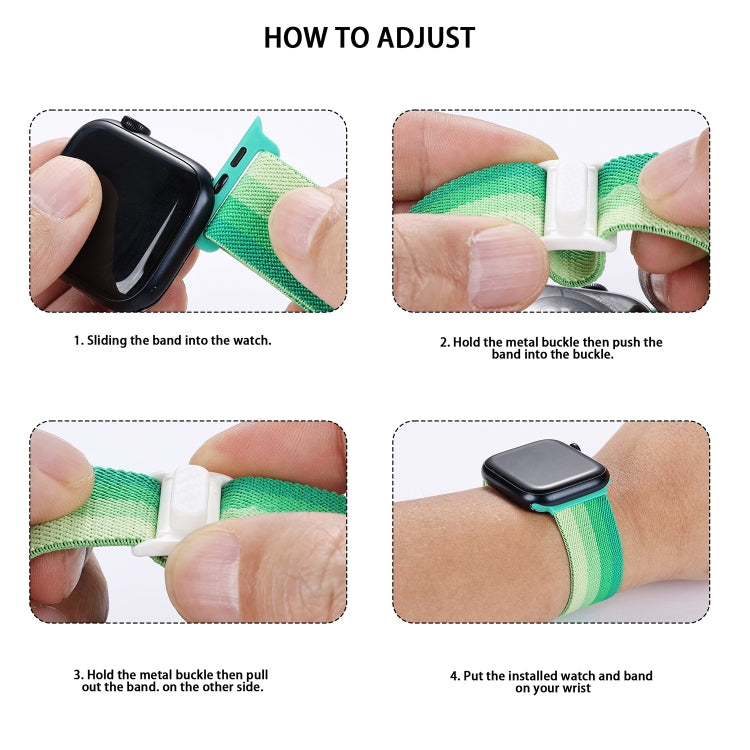 Sandsberg | Für Apple Watch Series 3 42mm Karbonfasertextur Snap Riemen Nylon Uhrband (Schwarz)