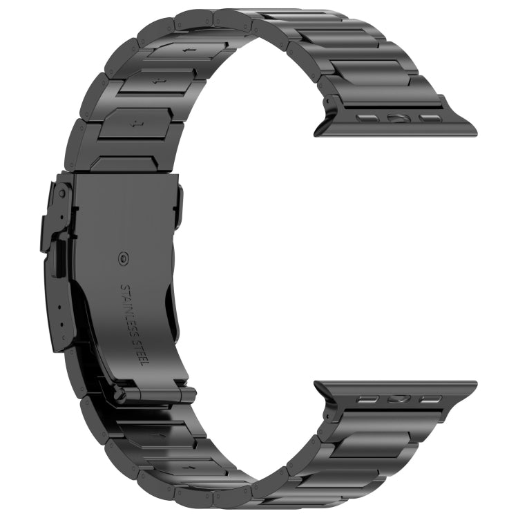 Sandsberg | Für Apple Watch Series 9 41mm I-förmiges Titan-Metall-Uhrenarmband (Schwarz)