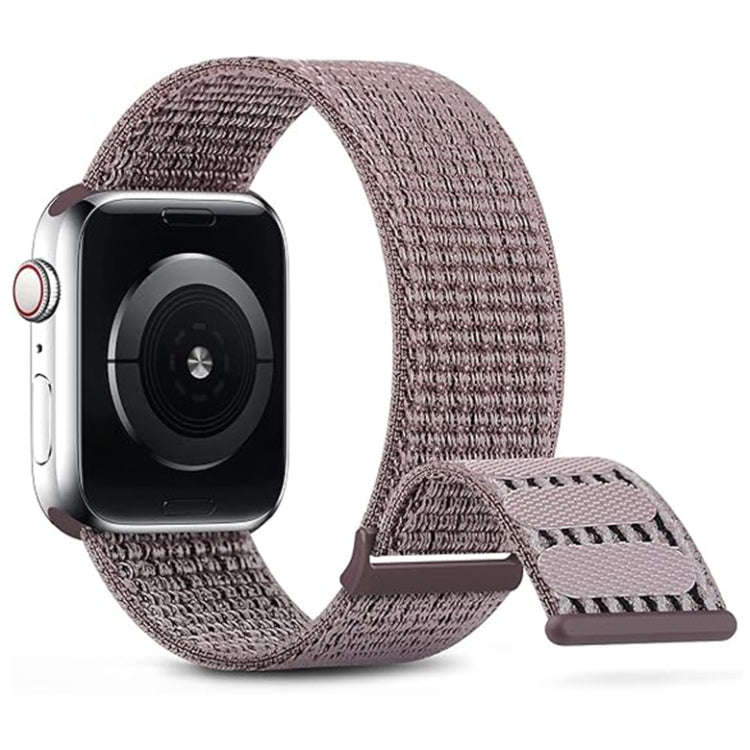 Sandsberg | Für Apple Watch SE 2023 44mm Dual Hook and Loop Nylon Watch Band (Raucht Purple)