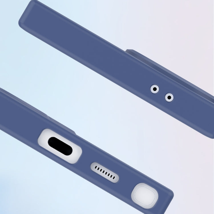 Für Samsung Galaxy S23 Ultra 5G Metallknopf-Hautgefühl Matt MagSafe Stoßfeste Telefonhülle (Lavendelgrau)