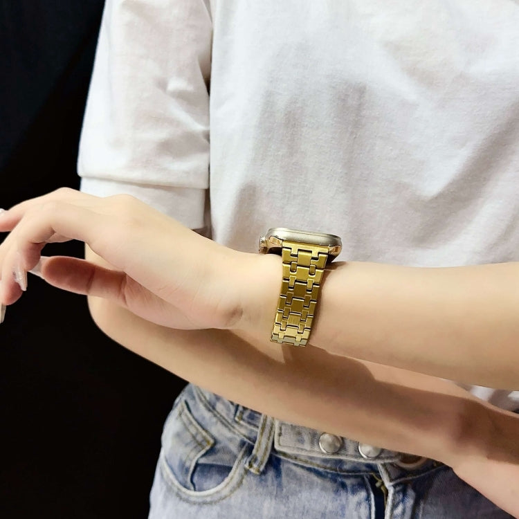 Sandsberg | Für Apple Watch Series 9 45mm Doppel-T Edelstahl Armband (Starlight)
