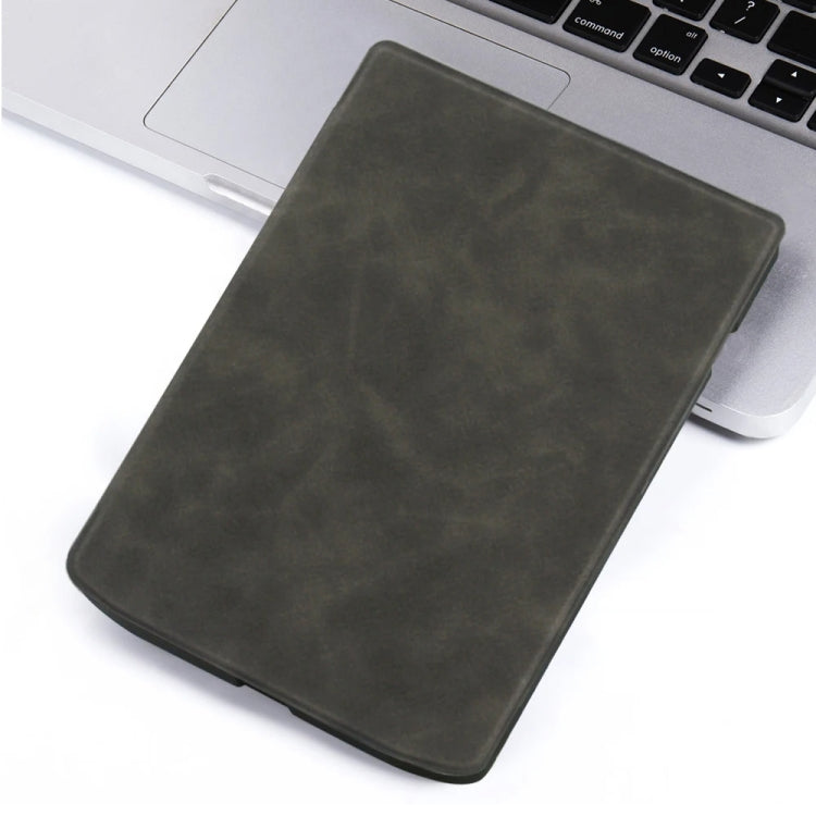 Sandsberg | Für Pocketbook InkPad 4 / Color2 /3 /PB743 Retro Leder-Feel Smart Tablet-Hülle (Schwarz)