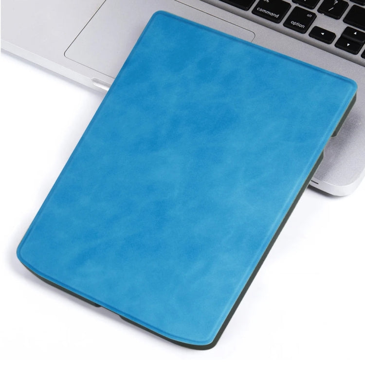 Sandsberg | Für Pocketbook InkPad 4 / Color2 /3 /PB743 Retro Leder fühlen Smart Tablet Hülle (Himmelblau)