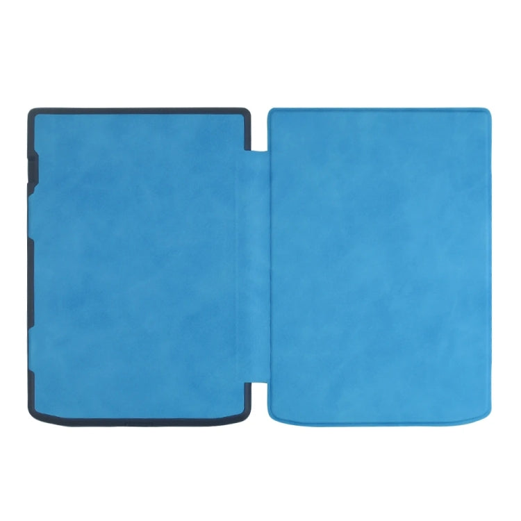 Sandsberg | Für Pocketbook InkPad 4 / Color2 /3 /PB743 Retro Leder fühlen Smart Tablet Hülle (Himmelblau)