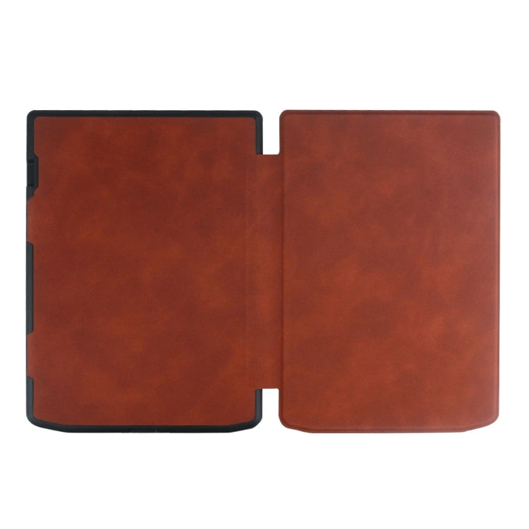 Sandsberg | Für Pocketbook InkPad 4 / Color2 /3 /PB743 Retro Leder-Feel Smart Tablet Case (Kaffee)