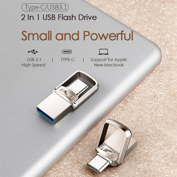 Sandsberg | EAGET 32G USB 3.1 + USB-C Schnittstelle Metall Twister Flash U-Disk, mit Micro USB Adapter & Lanyard