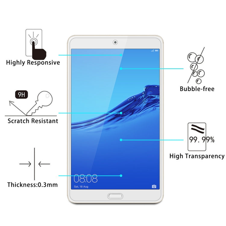 Sandsberg | Für Huawei Tablet C5 8.0 25 Stück 9H HD Explosionsgeschütztes Gehärtetes Glas Folie