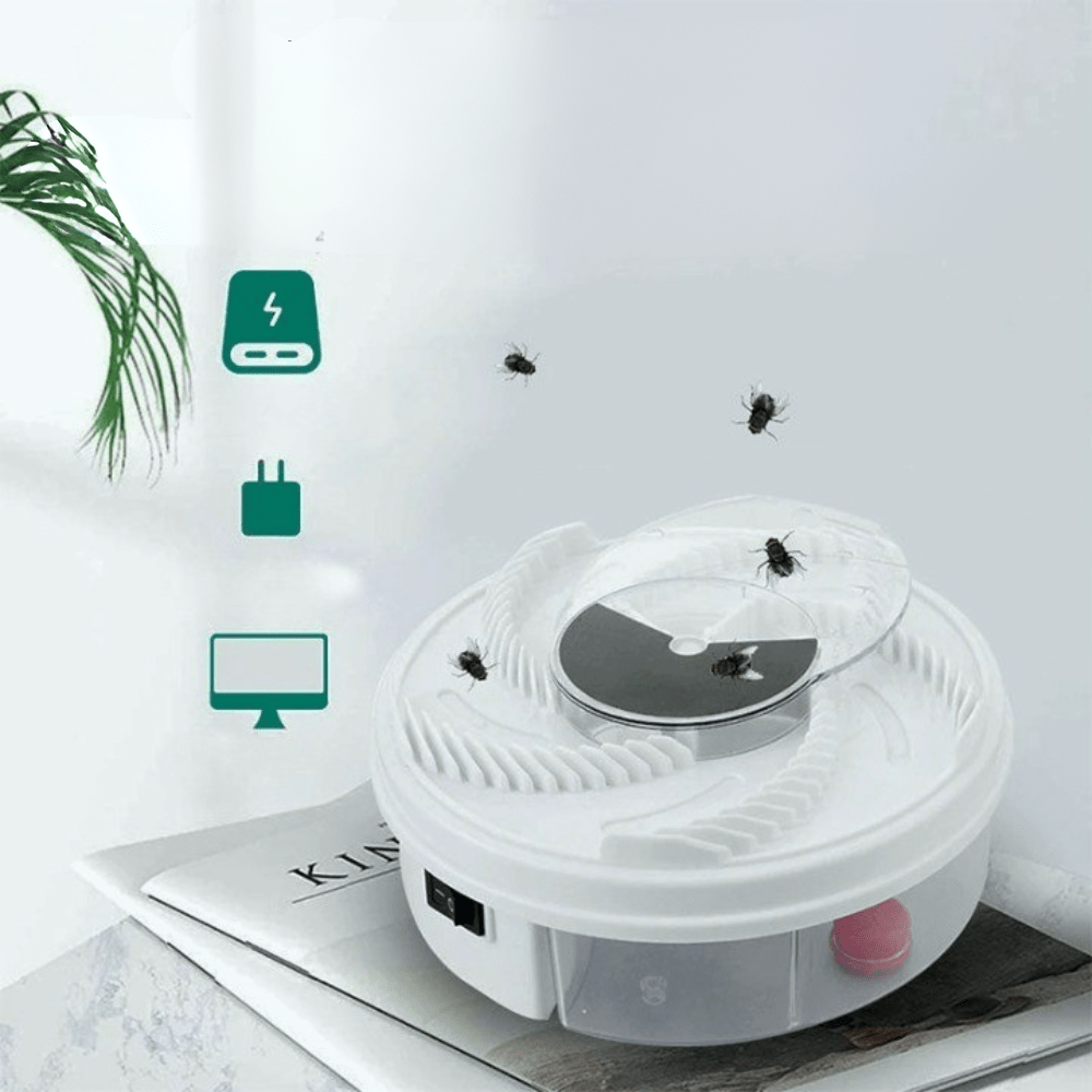 Sandsberg | Leiser, umweltfreundlicher Fliegenfänger für Küche, Wohnzimmer & Garten