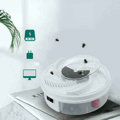 Sandsberg | Leiser, umweltfreundlicher Fliegenfänger für Küche, Wohnzimmer & Garten