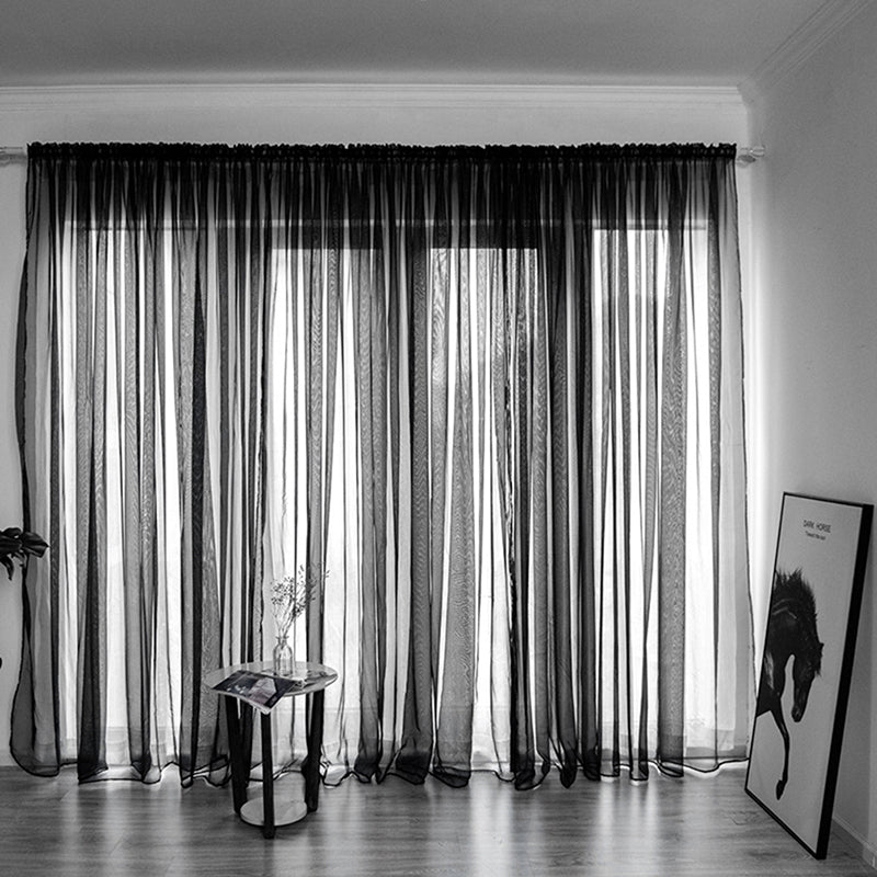 Einfache Voile Fenster Gardine